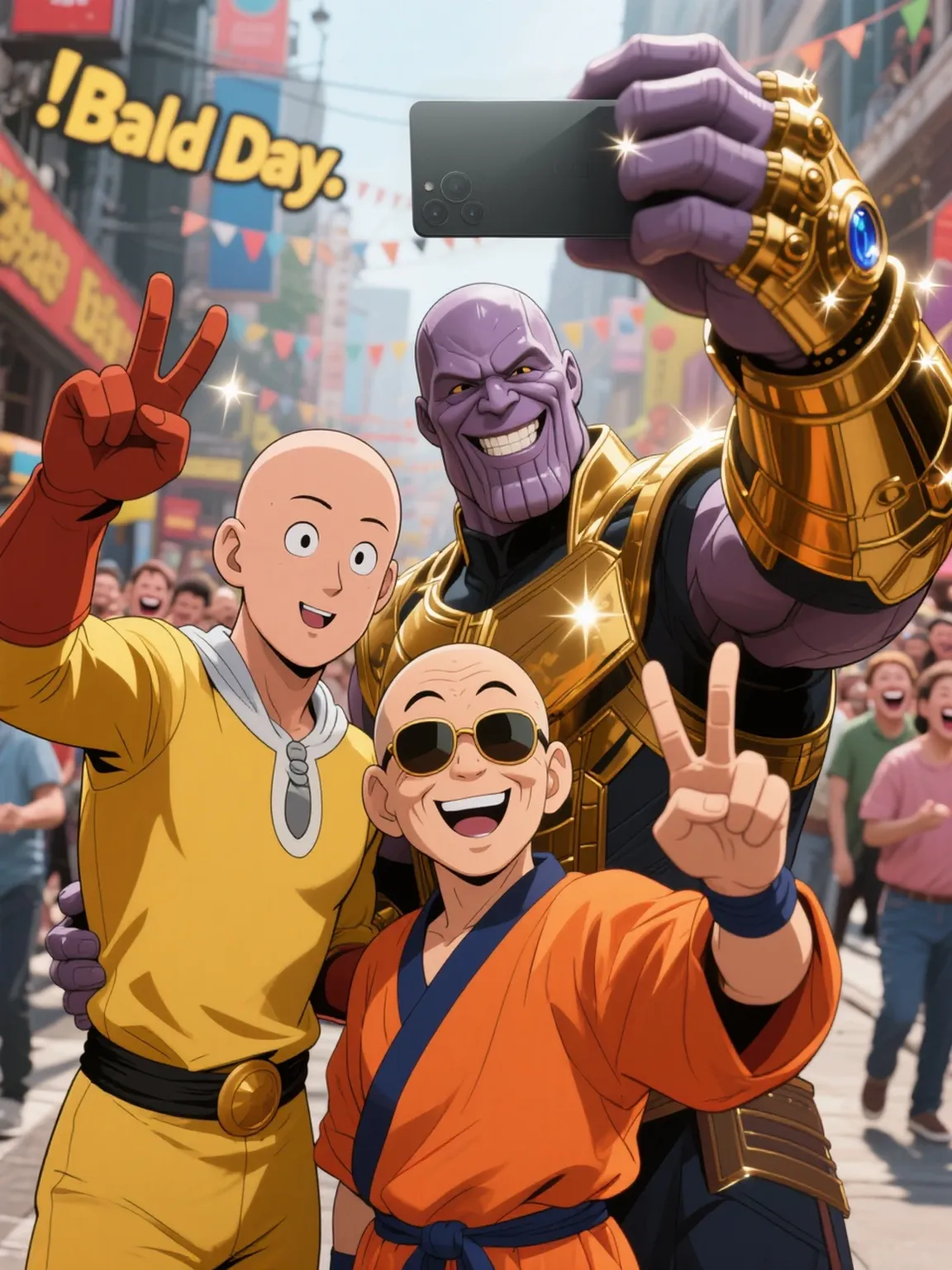 Master Roshi Hand Signs ハゲの日