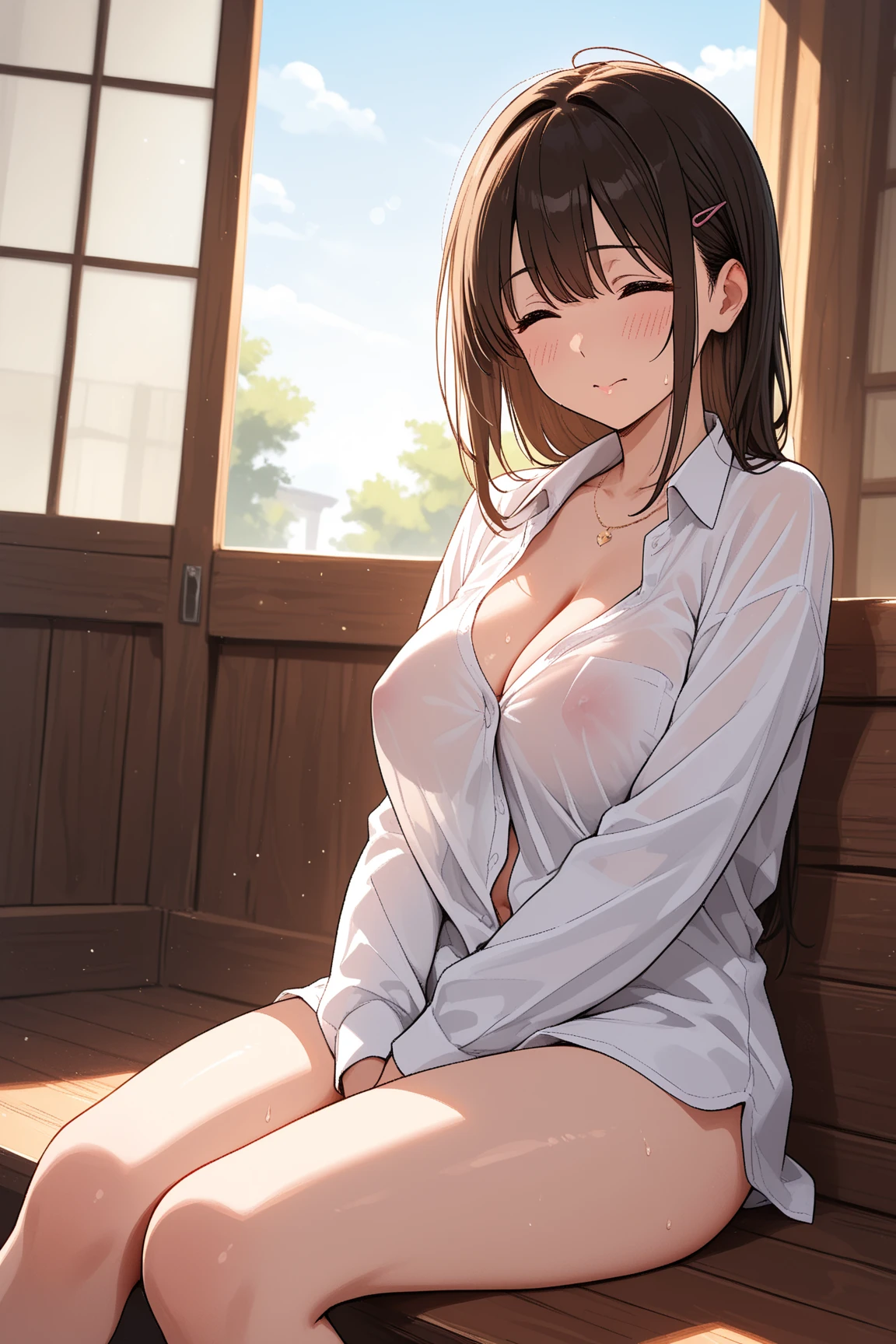 (masterpiece:1.2, highest quality), (realistic, photorealistic:1.4), beautiful illustrations, (natural side lighting, movie lighting), Depth of written boundary,
looking at the viewer,Front view, 1 naked girl, English, OL, 30 years old, suit、Taking off his jacket、perfect face, Cute symmetrical face, shiny skin,
random hairstyle、Big eyes, droopy eyes, long eyelashes chest), thin, beautiful thighs、Tall and beautiful hair, beautiful face, fine and beautiful eyes, beautiful clavicle, beautiful body, beautiful breasts, beautiful thighs, beautiful feet, beautiful fingers,
((fine fabric texture)), ((big breasts,Girl showing erect nipples and areola))
(beautiful scenery),(business office background), squatting down, (A face enduring intense pain,Crying), (((skirt lift, Detailed view of white low rise panties and pantyhose)))