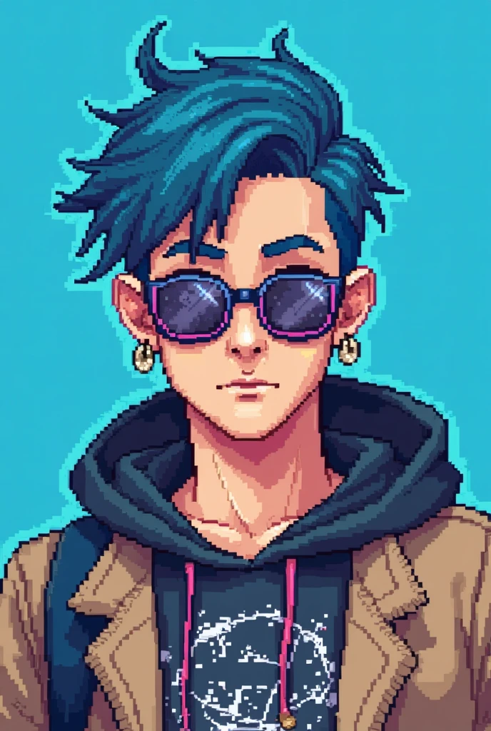 pixel art, punk woman, character de jogo adulto, color white, roupa white, simple white background, game icon, 64 bit style