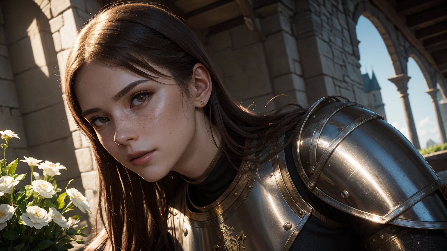 Portrait of a steampunk robot woman, intricately detailed, digital lighting, sunset gradient, trending artstation hq, octane render, unreal engine 4 mdjrny-v4 style