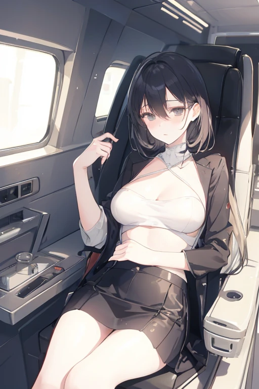 (masterpiece), (realistic), (best quality), (ultra-detailed), amazing, girl, 40 years old, house wiife, brown hair, short hair, big breasts, slender weist, smile, beautiful eyes, brown eyes, jewel in the sparkle galaxy, Masterpiece, one girl, super realistic finish, Japanese, makeup, super close-up, gravure model, beautiful cabin attendant, (((CA uniform,))) pencil skirt, skirt length above knee, black pantyhose, smiling, looking forward, on plane, model standing, shiny hair,  crotch seam, feet foot focus ,skirt lift, sexy lingerie, sexy underwear ,show off nipple,cum on clothes,apanese, makeup, super close-up, gravure model, beautifulsmall breasts, breasts out, nipples, glare, annoying, blush, more_details:0.65, open mouth, (cum on breast), ((cum all over the body)), ((face full of cum)), (cum in breast), ((cum all over the body)),sidedoggystyle, (perfect anatomy, perfect body, perfect hands, perfect legs, pencil skirt, skirt length above knee, 1boy, ass, doggystyle, sex,multiple penises, multiple boys, surrounded, too many, gangbang,sidedoggystyle, 1boy, ass, crotch seam, feet foot focus ,skirt lift, sexy lingerie, sexy underwear ,show off nipple,cum on clothes, bukkake, breasts, nice body,(large breasts,) doggystyle, sex,sidedoggystyle, 1boy, ass, doggystyle, sex ((bukkake,)) breasts, nice body,(large breasts,)  (perfect anatomy, perfect body, perfect hands, perfect legs, (sitting:0.7), 