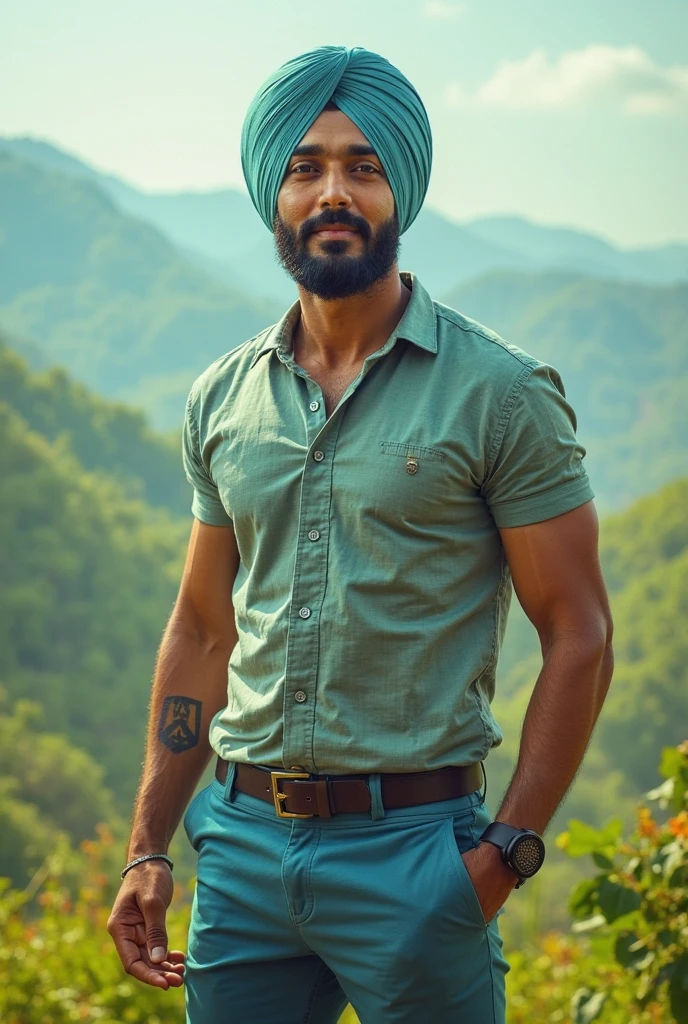 Young 22 year old sardar ji male model