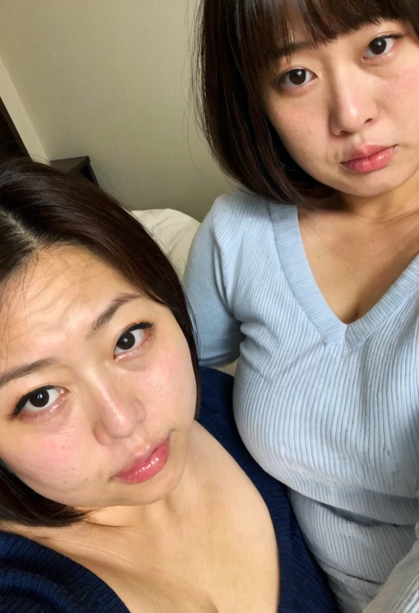 Tabletop, Highest quality, shape, Very detailed, In detail, High resolution, 8k wallpaper, Perfect dynamic composition, Beautiful details, Natural Lip, T-Shirts , Big Tits, 超Big Tits, M Cup, Cleavage, Sexy pose, whole body,Lying on the sofa at night, Anatomically correct, spill out