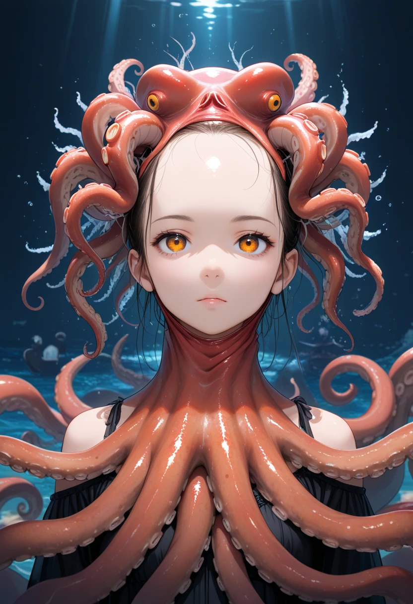 (photorealistic:1.8, highest quality:1.8,8K masterpiece:1.8,High resolution,muste piece:1.8,RAW Photos,cinematic lighting),No split screen、cyber punk、Highway at night、rain-soaked ground、
 (1 android girl:1.3)、Completely naked、choker、beautiful breasts、Perforated braja、hole panties、beautiful butt、beautiful thighs,plump nipples、(Nipples visible through clothing)、cameltoe、
Body painting with a pop design drawn all over the body、pop art design、cutting edge fashion、conceptual art、
(Suspension by tentacles:1.6)、（Countless tentacles wrapped around the body: 1.5）、(Tentacles clinging to:1.5)、（Tentacles tangling around the nipples：1.5）、（Tentacles wrapped around the crotch: 1.5）、（Tentacles tangled in both legs:1.5）、giant octopus、attacked by tentacles、
open your mouth、tentacle enters mouth、180 degree spread legs、lie down、lift your hips、rich expression、fun、I&#39;m in trouble、embarrassing、pastel colour、
(Beautiful, shining crimson, blue, red, white and black hair:1.5)、shining blue eyes、Delighted、Ahegao、normal ears