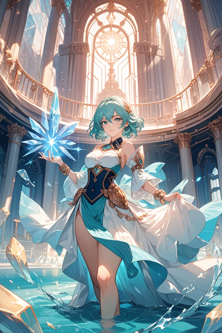 Projete um layout de vitrine Personagem de jogo, ((1 garota)), feiticeiros:1.2, dourado+Roupas roxas, elegant and unique, ((demonstration weapon:1.4)), cajado magical, (obra de arte:1.2), (melhor qualidade), 4K, ultra-detalhado, (Projeto passo a passo, arte de layout:1.5), (luminous lighting, Iluminação atmosfaithrica), estilo de fantasia final, magical, ((glove completo hands)), Fran, faith, (((roupas reveladoras:1.3))), VAMBRAÇAS, armored pants, (((completo_corpo_tomada:1.4))), niji, voltar_Visualizar, T_Pose