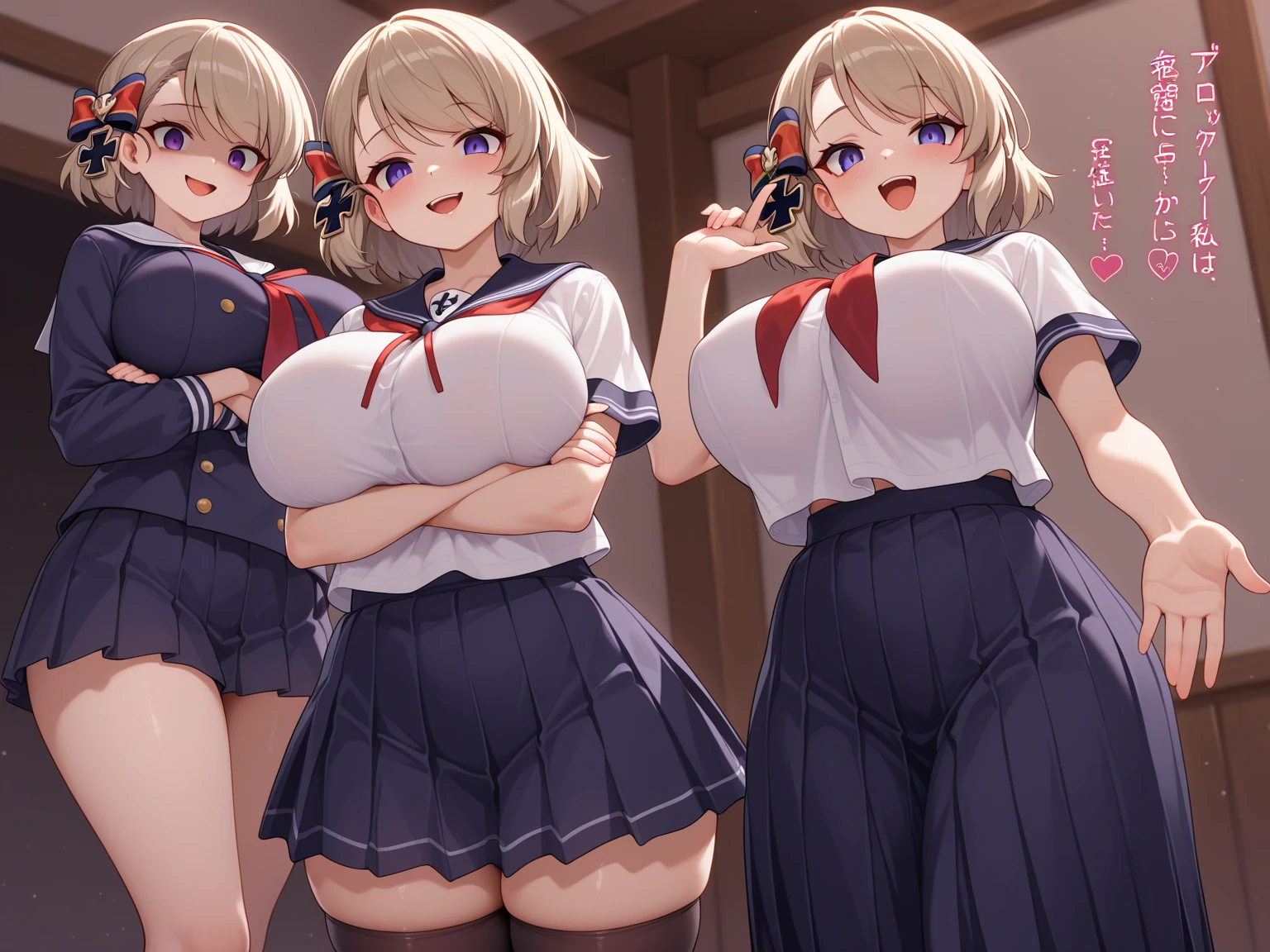 masterpiece, best quality, simple background, random hairstyle, large breasts,  6 girls, milf, school,
