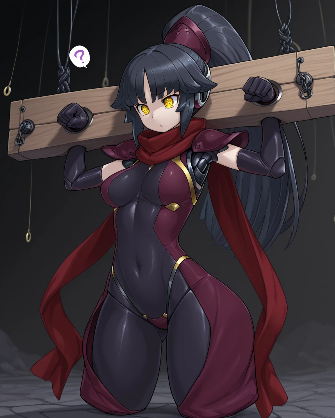 My Hero Academia Style, Anime Girl, Female, Trending on ArtStation Pixiv, (Full Body Shot: 0.5), Blackfire, Teen Titans, Wide Thighs, Medium breast, Wide Hips, Long Black Hair, Black Hair, Long Hair, Eyes Purple,Underboob Sleeveless Black Top, Thong Under Pants, Black Mid Rise Pants, Baggy Pants, Black Booties, Booties, Fishnet Gloves, Exposed Belly, Exposed Navel, Abs, Smug, Perky Look, Perfect Hands, Perfect Anatomy, Super detailed,