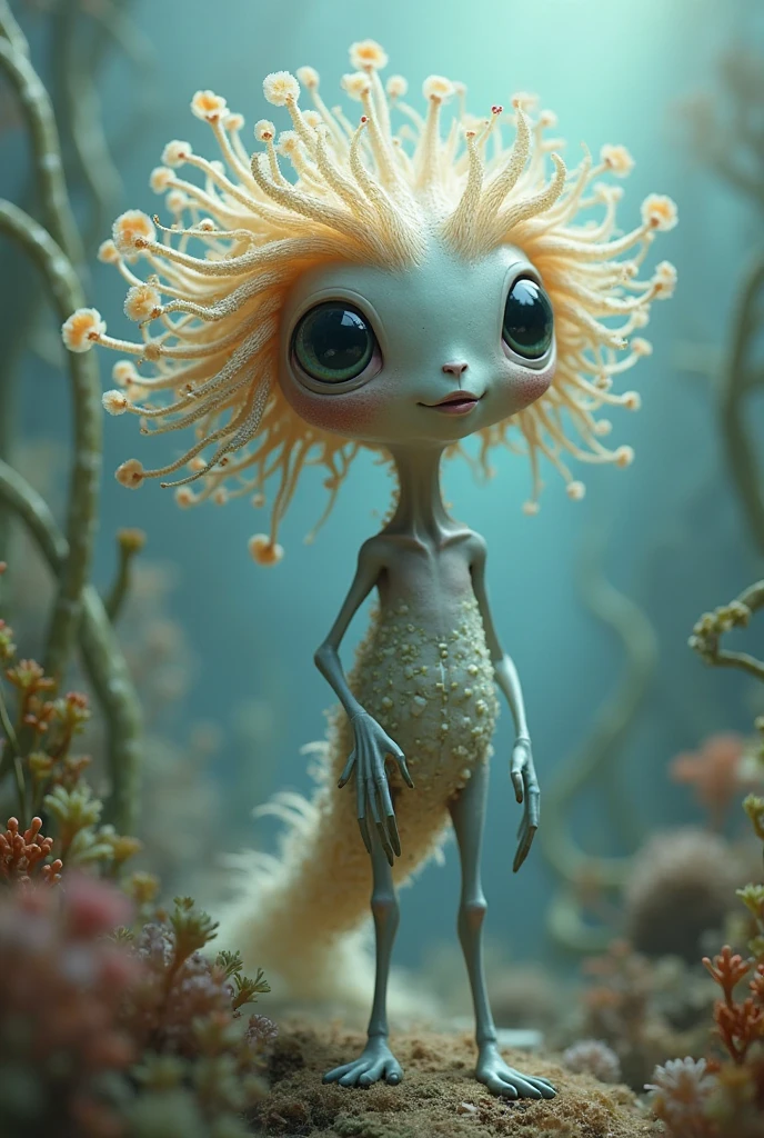 A Sofubi half woman and half octopus