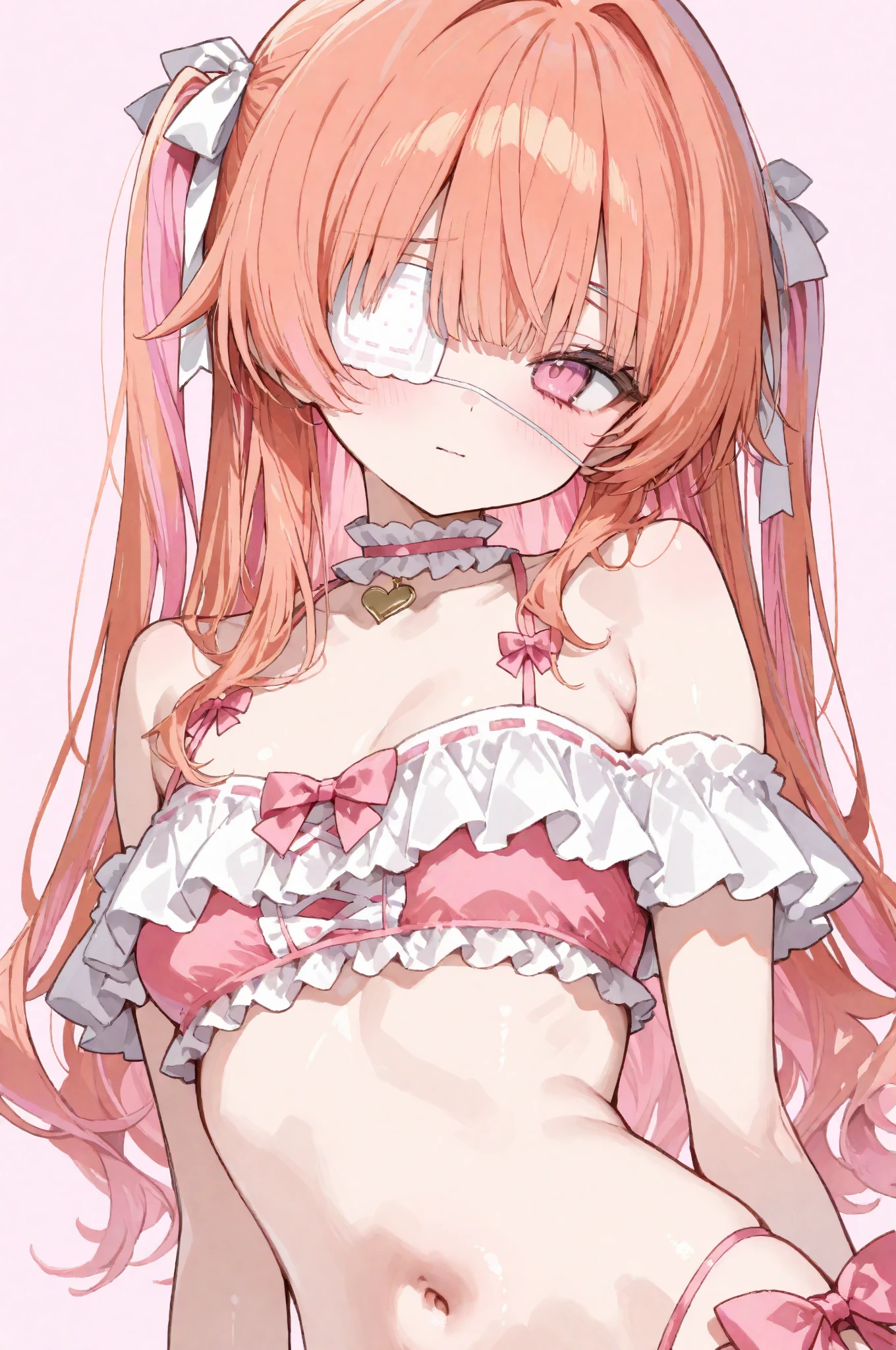 1girl, <lora:char-kokomi:1> ,solo,
<lora:MarinRizuFrilledShirtCollarShrugClothingV1:1> ,large breasts,
frilled shirt collar, long sleeves, black panties,
frilled panties, shrug \(clothing\), crop top, black_shirt, cowboy shot, claw pose, smile, open mouth, spoken heart, hands up,