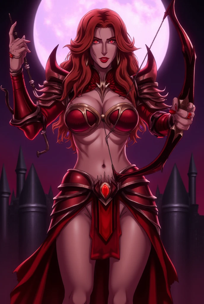 wowalexstraszaan walking towards the camera at a volcano, dragon burning down a castle, fire in the forest, vibrant reds [immaculate|intricate|immense] clothing details, large or sagging breasts, [deep eye|beautiful eye|dream iris|star iris|semi-photorealistic iris], [vibrant colors|hard shadow], extreme contrast <lora:wowalexstraszav1_v1:.8>