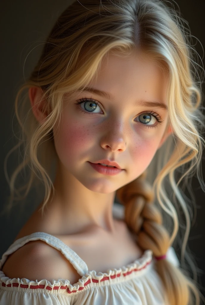 Create the image of a young girl without clothes 
