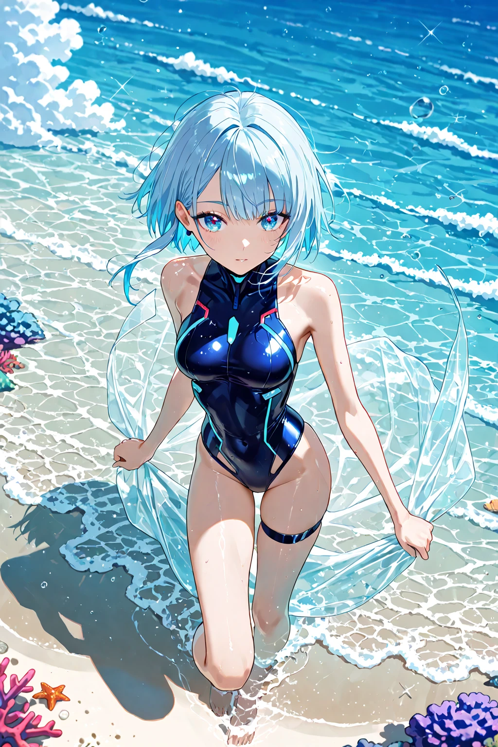 absurd , high resolution, Super detailed, little girl,Big Breasts,Happy, miniskirt, Rich gradients, Extreme colors, Extreme details, Clear light perception, butt, (many, Impressionism, painting), Anime Characters,Fluid between thighs,flowing liquid,Exposure,Disheveled,Clothing that fits snugly,Chest contour,(((Wet clothing))),Tube Top,(((Ultra-thin clothing))),(Body model),((Flesh outline)),Grinning, blush,Hyperactive expression,Cover the crotch