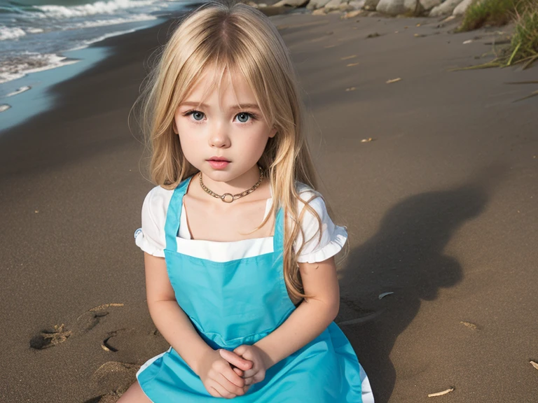 ((Ultra high quality)), ((ultra high definition)), ((ultra sharpness)), ((8K)), ((a very cute blonde baby girl)), ((1 year old)), ((alone)), ((wearing a  children's clothes)), portrait, ((ultra detailed eyes)), ((very blue eyes)), ((ultra detailed irises)), ((completely identical irises)), ((normal irises)), ((totally normal irises)), ((emphasis on irises)), ((cheerful smile)), ((in a playground))