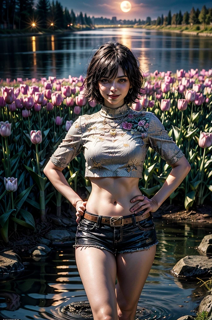 Slim body type, slender body , 1 girl, beautiful face, (Emma Stone), a emo punk school girl bending over, panty visible, cute panty, cute butt, white panties, small breasts, beautiful detailed eyes, big eyes, beautiful detailed lips, extremely detailed face and hair, short black hair with blue highlights, Goth makeup, long eyelashes, pleated skirt, white bra under the white blouse, cleavage, knee-high socks, loafers, school campus, cherry blossom trees, against the graffiti wall, headphones, sunlight, vibrant colors, intricate details, realistic, photorealistic, 4k, high resolution, best quality, masterpiece,