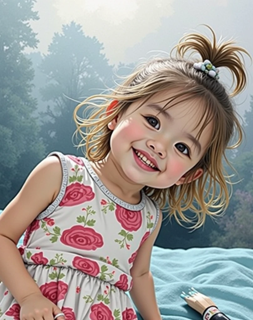 painting of a little girl with angel wings sitting on a cloud, beautiful angel, of beautiful angel, of an beautiful angel girl, portrait of a beautiful angel, angel girl, adorable digital painting, beautiful angel girl portrait, angel, angel-themed, cherub, full of paintings of angels, angelic face, angelical, angel face, beautiful female angel, angels