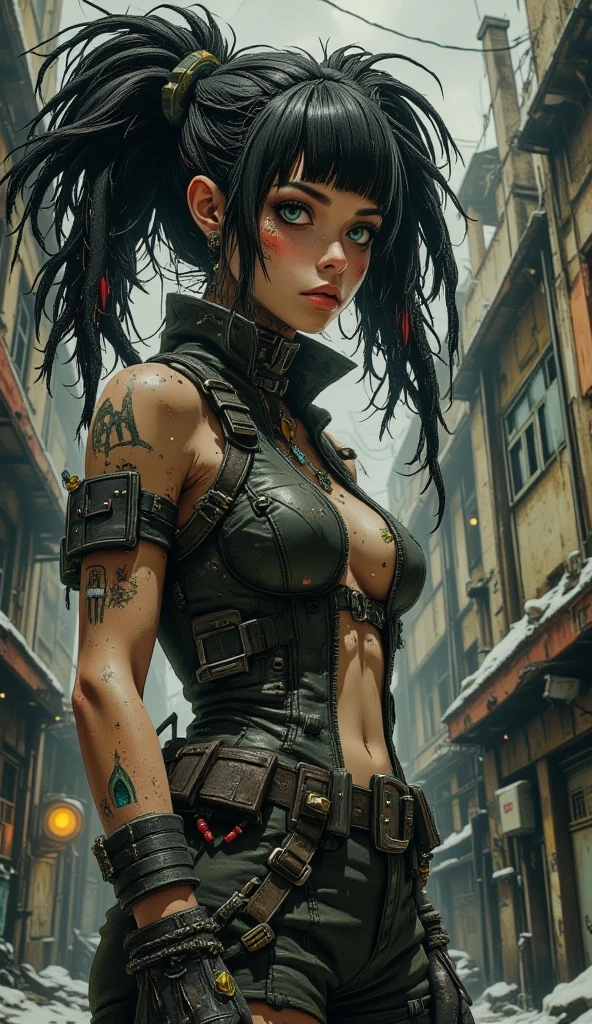 ((Best quality)), ((masterpiece)), (highly detailed:1.3), 3D, arcane style,In the dark and gritty dystopian city Piltover, plagued by violence and divided into two opposing factions, a young prodigy named Wonder Woman . Having endured unimaginable loss and abandonment, she has embraced a life of chaos and destruction. Known for her inventive and explosive abilities, Jinx becomes an icon of rebellion against the oppressive forces controlling the city. However, haunted by guilt and battling inner demons, she must confront her past and decide whether to continue down the path of anarchy or seek redemption amidst the turmoil. Explore the journey of Jinx as she navigates a treacherous world, fighting for survival, unraveling secrets, and discovering the true meaning of her twisted existencechaos reigns supreme, and at the heart of it all is Jinx, the embodiment of unpredictability. Delve deep into the twisted mind of Jinx, exploring the origins of her madness and the driving force behind her destructive nature. Unveil the moments that shaped her into the deranged and iconic character we know. Take us on a wild journey through the vibrant streets of Piltover and the grim underbelly of Zaun as Jinx wreaks havoc with her explosive arsenal. Can redemption ever find its way into Jinx's fractured soul? Or will she forever dance on the edge of sanity, embracing the chaos that fuels her very existence? The fate of Arcane hangs in the balance as Jinx's path intertwines with unlikely allies and formidable foes. Ignite your imagination and paint a vivid portrait of Jinx's twisted psyche, capturing the essence of her madness and the untamed spirit that defines her,HDR (High Dynamic Range),Ray Tracing,NVIDIA RTX,Super-Resolution,Unreal 5,Subsurface scattering,PBR Texturing,Post-processing,Anisotropic Filtering,Depth-of-field,Maximum clarity and sharpness,Multi-layered textures,Albedo and Specular maps,Surface shading,Accurate simulation of light-material interaction,Perfect proportio