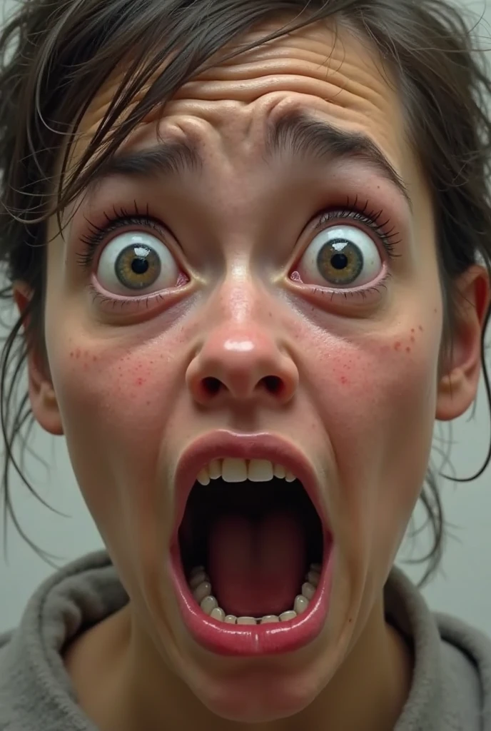 (beautiful screaming nude Irish woman), (eyes open), (terrified expression), (((frightened expression))), (((startled expression))), (((crying))), (((shouting))), (((encased in a block of clear resin)))