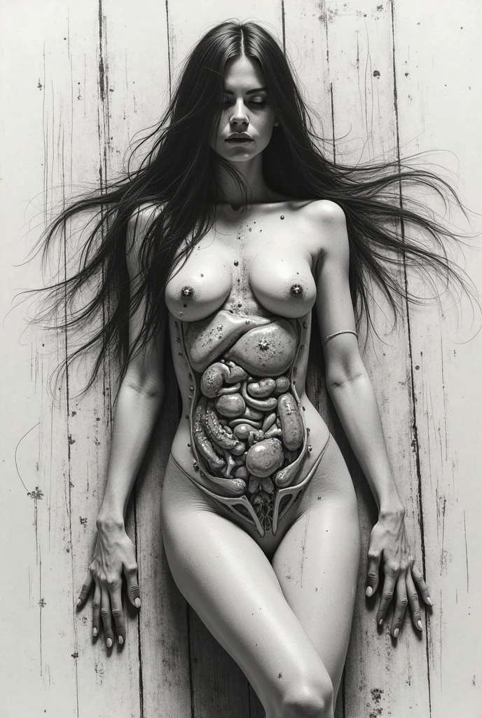 A masterpiece inspired by Hellraiser, h. P. Lovecraft and the Evil Dead 2013, Realistic whole body ((Hardbody piercings)) Photo of young wicked thin woman, Slim skinny young evil woman and hard body pierced without clothes ((Two young slim skinny young evil women, Full body piercing)), Decomposing, Draining the dark liquid from the decomposition body, 12K definition, Beautiful Cute Young Skinny Creepy Scary Evil Woman Psycho Monster Bat Full Body Glitter Translucent Pale Ghost Dark Evil Skin Snuggles Up Without Rotting Clothes, Very pierced body, Very complex scary face paint body paint is、Completely pierced with dark liquid, Detailed light ghostly dark liquid coming out of the eyes, Freaky shiny evil skinny emo, Dark shadow scene in a very creepy haunted house, Ultra-detailed, ((dark art)), Horror Swamp, full-body view, Head to toe, nffsw