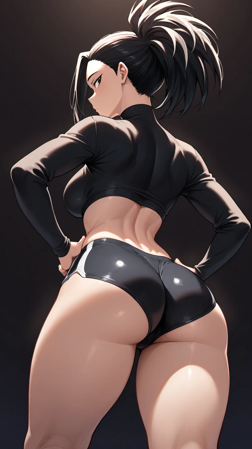 masterpiece, absurdres, 1 teenage girl, Age 15 old. ], short hair, black hair, (dark grey eyes:1.8),,  masterpiece, absurdres , (intricate details), (colorful),cinematic lighting, extremely detailed CG unity 8k wallpaper 1girl, solo,  Attractive looking. Slutty waist [Beautiful Curvy butt].  on all fours looking at the viewer, and a woods, wet skin, wearing white red mix lingerie, beautiful ass, big ass, (extremely detailed face), behind, behind view, big butt. 8K resolution, super detailed, high quality

