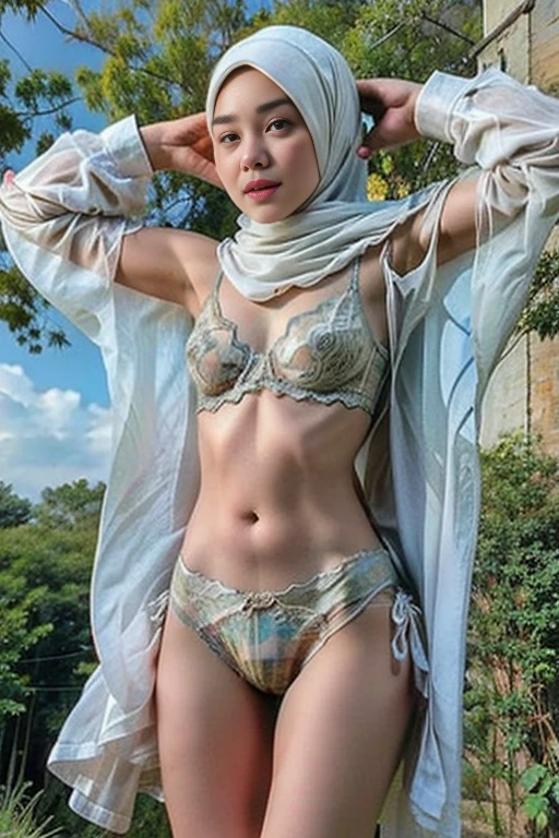 ((MALAY HIJAB GIRL)), 58 years Old, Hijab Indonesian mature woman, Flat Tits : -0.1, ((FLAT CHEST)), ((TIGH DRESS)), ((UNDRESS)), ((TRANSFARENT)),