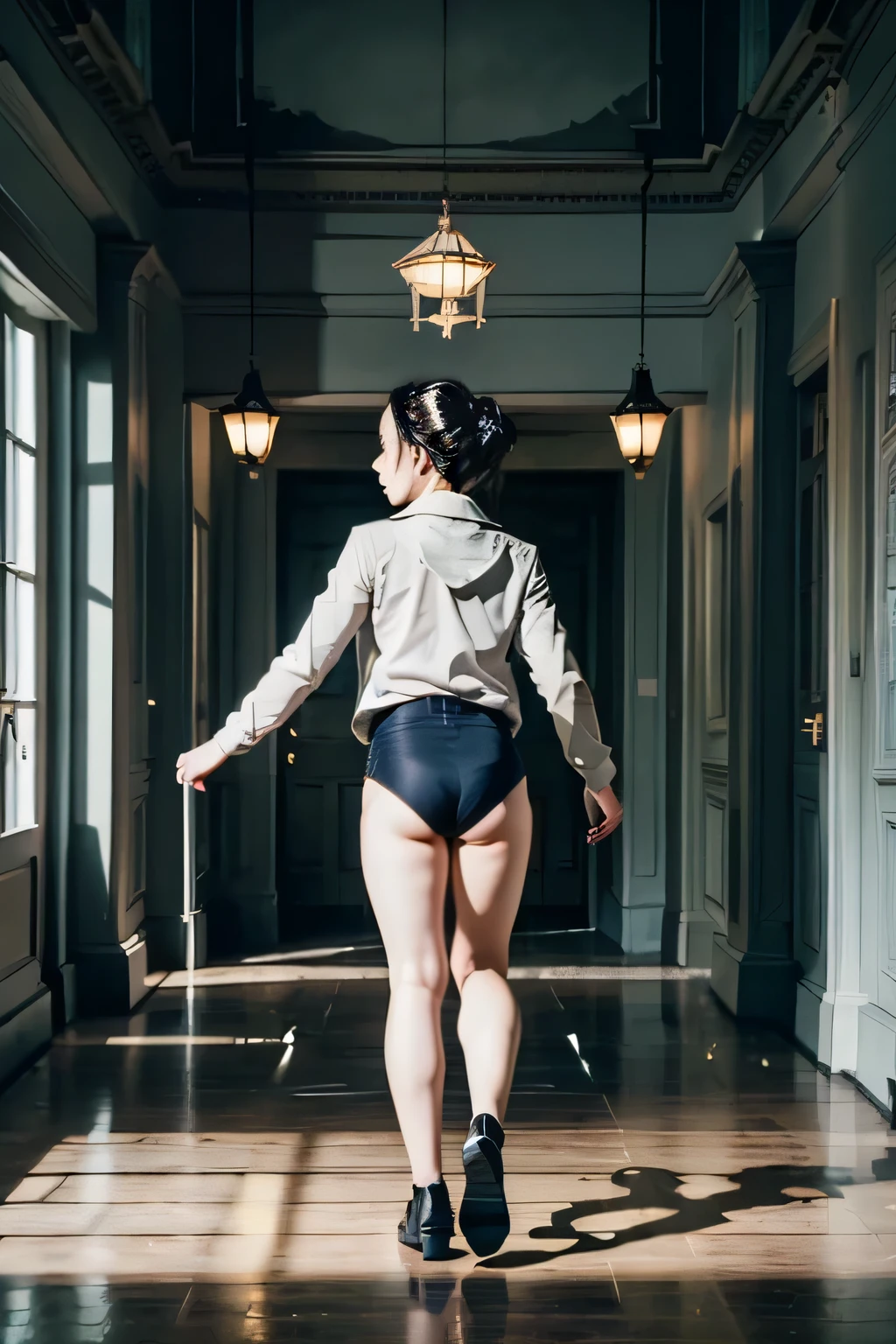 ((best quality)), ((masterpiece)), (high detailed), dark fantasy style, AdolfHitler, tutu, ballet pose, detailed eyes, view to the light, beautiful intricately detailed, real shadow, real face, hd, 2k, 4k, 8k, 16k, realistic light, realistic shadow, <lora:Adolf-Diffusion2:0.7> <lora:ballet_dance:0.5>