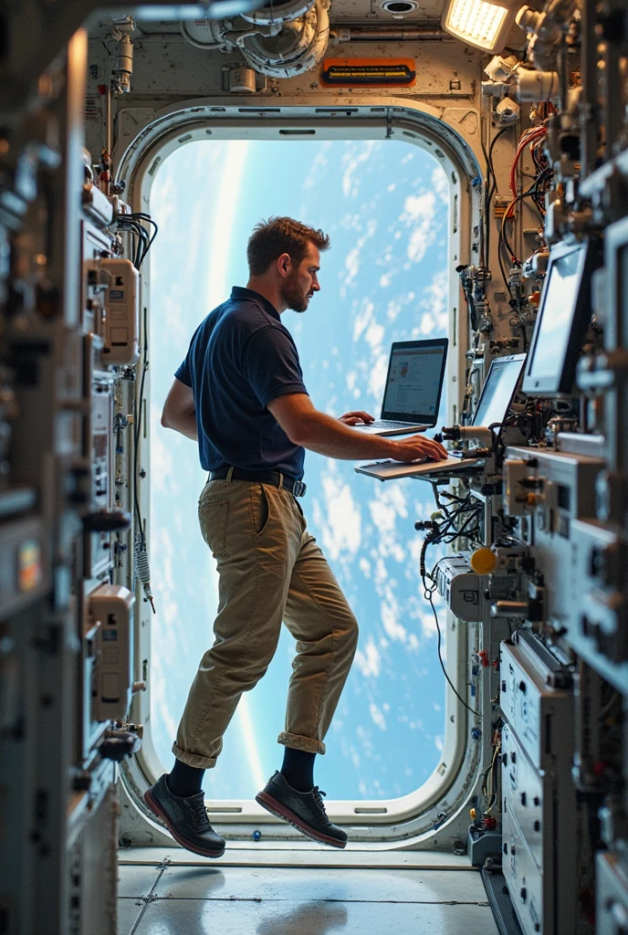 Create an image of Chris Evans in a newsroom. He is completely  with glasses.. It's a tie untied around his neck..