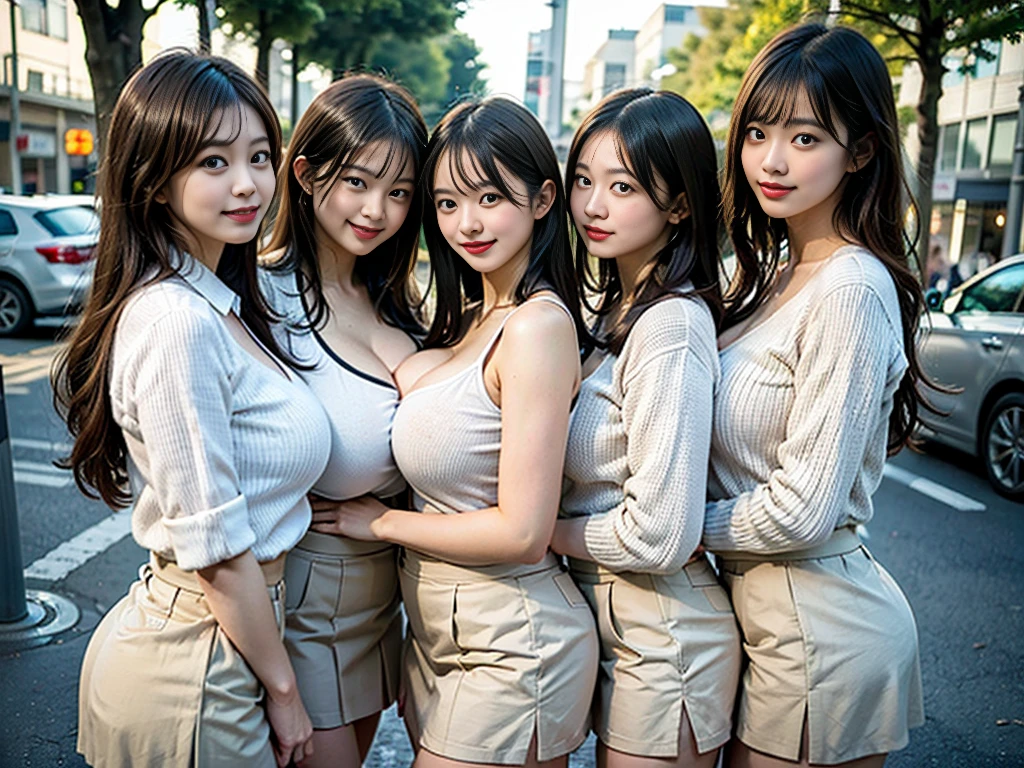 A group of 10 female students standing in a row、stroller、Red ???????????????? wide、I can see her panties、Very detailed、masterpiece、Highest quality、garden、Main Street、Short Hair、Ultra-high resolution energy A、8K high resolution、Photogenic transparency、Detailed Eyes、Gradation、Perfect anatomical body proportions ,hard disk、nffsw、(Nikon Z9 80mm Lens , Tabletop、Model standing、Lace Material: White panties、Blue Skirt、A little ?????????????、White tight t-shirt、ドレスは白いLace Materialで作られています、(((Please show me all my ?????????)))、(((Skirts are definitely worn)))、(((Lift the hem of a skirt)))、????? Focus、Too bright natural light、sunlight、Detailed ?????????? pattern、Normal panties、(((Lift your skirt while standing.、Please show your panties to the camera)))、(((Beautiful alignment and white teeth)))、(((Lifting the skirt higher and higher,、Please show your panties to the camera)))、Ultra Slim Body, ?????????????、Slender model figure、Beautiful posture, ((Crowded college campus))、The blazing sun、