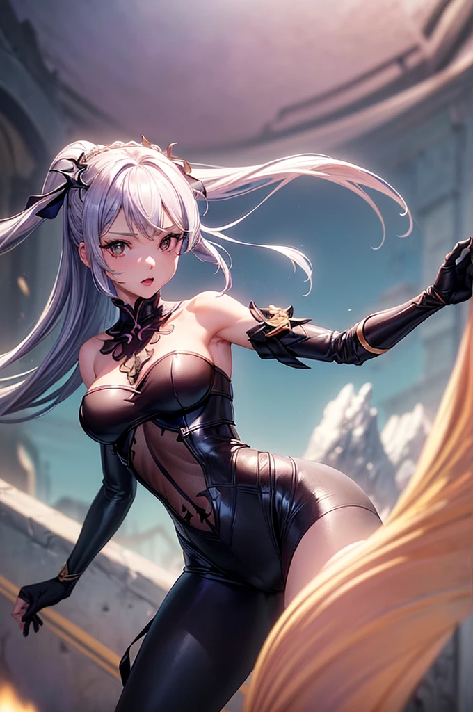 Anime Kawaii sexy Perfect Slim sensual body large breast and huge thighs, An intricate and highly detailed illustration of anime (Young girl).A beautiful girl with large breasts, toned abs, shy expression, wearing tight pants, muscular man, photorealistic, 8k, hyperdetailed, chiaroscuro lighting, cinematic composition, dramatic colors