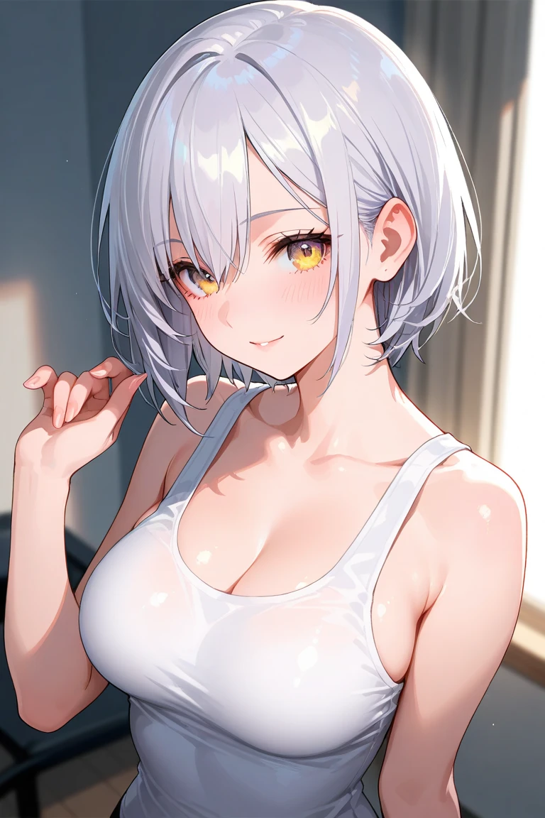 ((((masutepiece、top-quality、Brown skin、Long body、large full breasts、Brown skin color、perspiring、sportswear、ssmile、Silvery hair、Split abs、Seductive look、Wearing sweat、A look of shame、Red Eyes、bob cut hairstyle))))、Silvery hair、red eyes、(((School Background)))、(((((Black skin、Beautiful abs、long legged))))),((((darkskin)))),((sun burn)),Whole human body、(((Shyness)))、Realistic skin type、an anime girl、Detailed Digital Anime Art、A seductive anime girl、extremely detailed art germ、a hyperrealistic schoolgirl、Ilyakukvshinov、Smooth Anime CG Art、Ultra Realistic Woman、ig model、ArtGerm、Photorealistic anime girl rendering、digital anime art