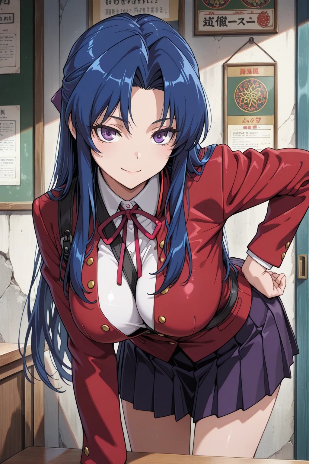 
Medaka Box、Kurokami Medaka、red eye、blue hair、long hair、Ahoge、big tits milf、big tits milf、big tits milf、school uniform、pleated skirt、Looks like a modified sailor suit、wearing jeans、Show your chest and belly button、Exhibitionist、This well-trained body、expose to the public eye、Hakoniwa Gakuen 98th and 99th Student Council President。demonstrate genius skills、Good looks, house, and everything about being a wealthy man who is responsible for the world economy.「perfection」student council president。Chaos God、rage、
