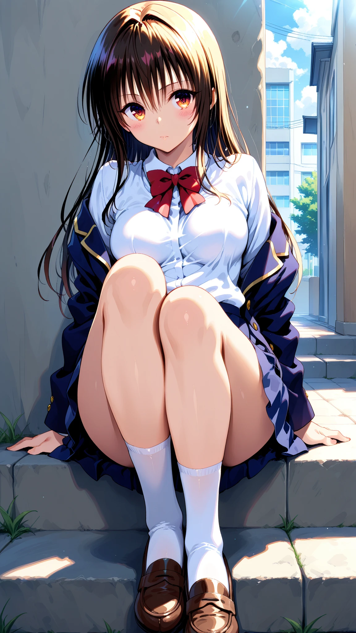 Very cute and beautiful girl,(very detailed beautiful face and eyes:1.2),Blush erotic shy smile,Black hair,Sailor School Uniform,(Navy blue pleated mini skirt),
(From below:1.2),(Squatting),White silk panties,Beautiful legs,(Cowboy Shot),

(Best Quality,masutepiece:1.2),Intricate details,hight resolution,1 girl,Solo,