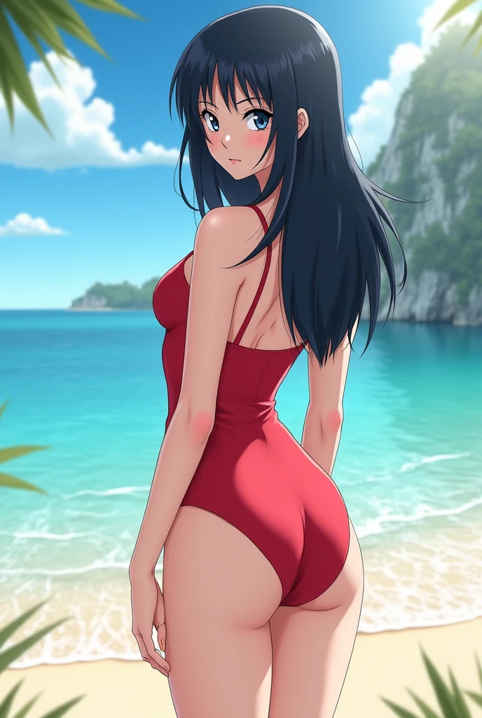 Generates nagatoro stretching her legs in doggy style position with a big butt