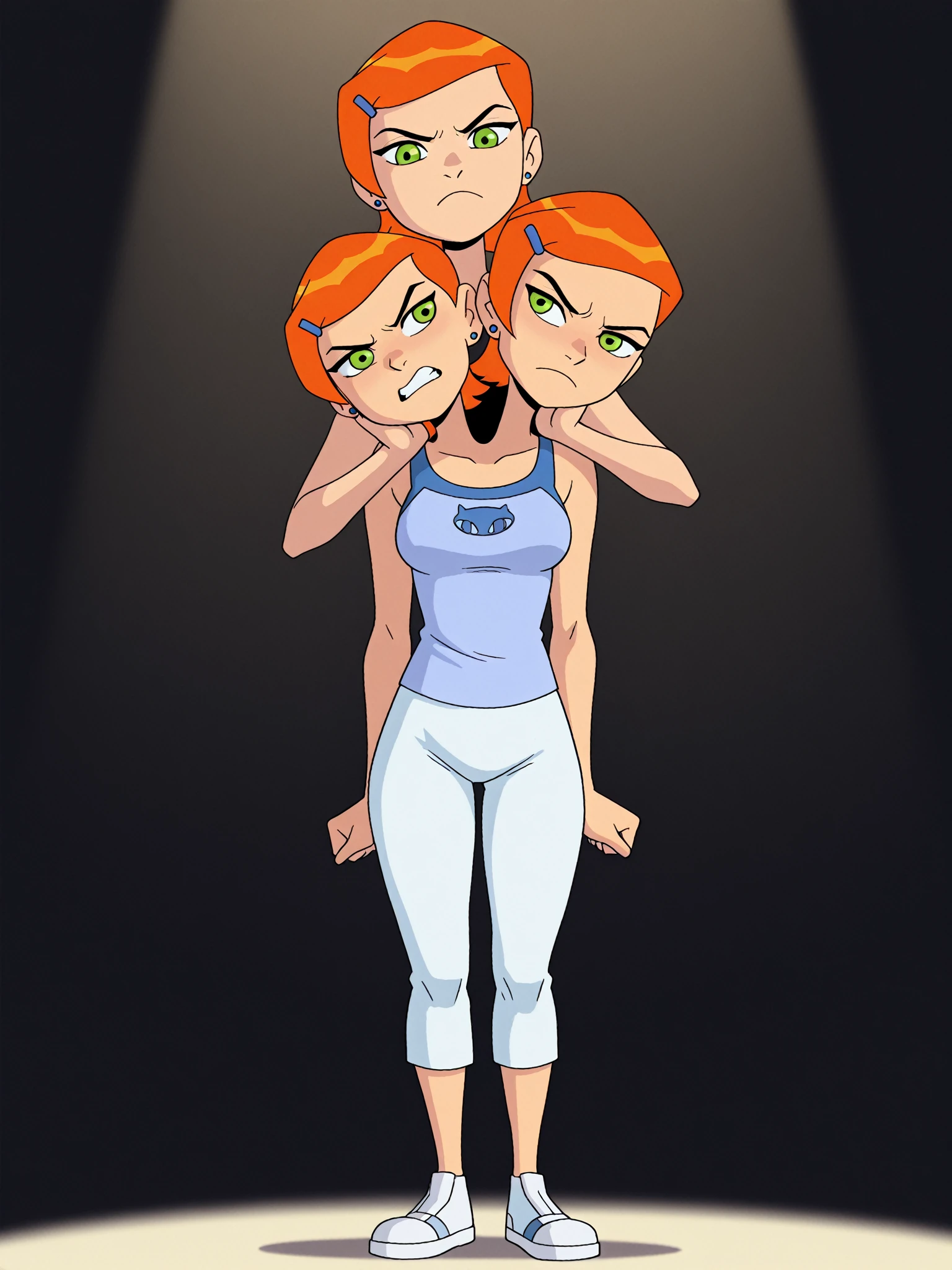 estilo de desenho animado:1.2), Yvonne Strahovski mulher Imagem de desenho animado de uma mulher , roupas sensuais , garota super fofa, authoritarian would be facial expressioncartoon style illustration, estilo de arte dos desenhos animados, estilo de arte dos desenhos animados, digital illustration style, design de personagens altamente detalhado, arte digital detalhada fofa, City fan art, design de personagem retrato, beautiful digital illustration, retrato de alta qualidade, arte em quadrinhos, retrato do design do personagem, white background Buso without clothes and medium breasts, beautiful and symmetrical body curves