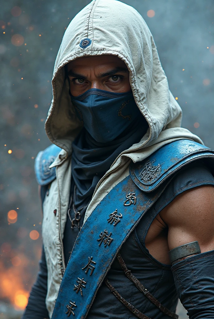 masterpiece, artstation, best quality, 8k, ultrarealistic, digital art, illustration of (beautiful:1.2) ninja man, slim, athletic, in village, ambient light, backlight, volumetric lighting, realistic, realistic lighting, cinematic lighting, depth of field, sharp focus