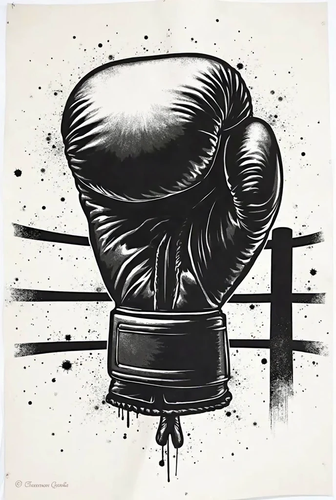 Paint on gym gloves