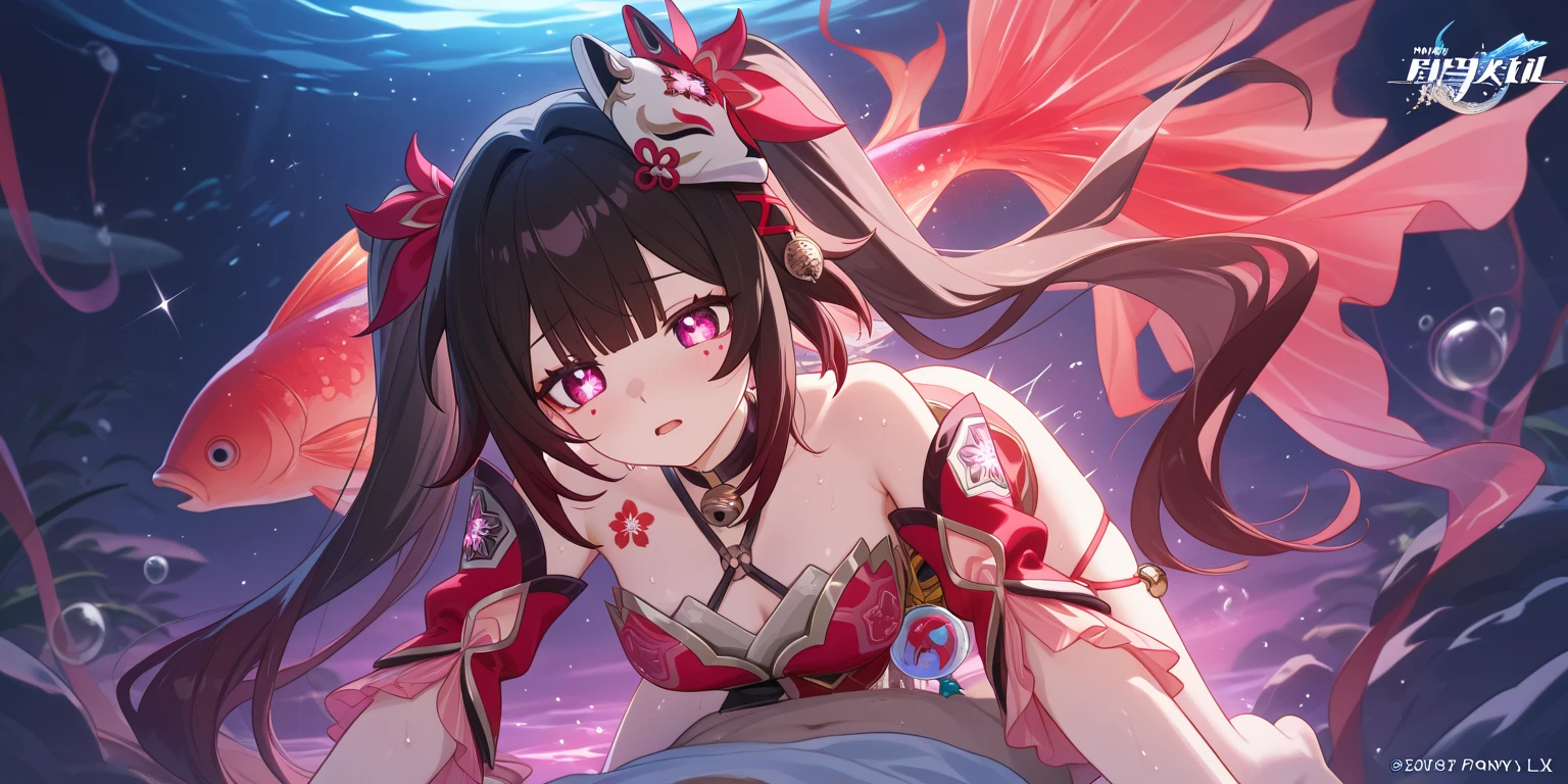 <lora:traptrixdionaea:0.8>traptrixdionaea,tail,(lie on the ball:1.5),(blue ball:1.2),navel, bare shoulders,hair ornament,Facing the camera,solo, 1girl,forest background,  masterpiece,solo,beautiful detailed eyes,finely detail,detailed face,vivid color,5 fingers,finely detailed,hyper detailed,detailed hand,8k,finely detailed beautiful eyes,high resolution illustration,best quality,