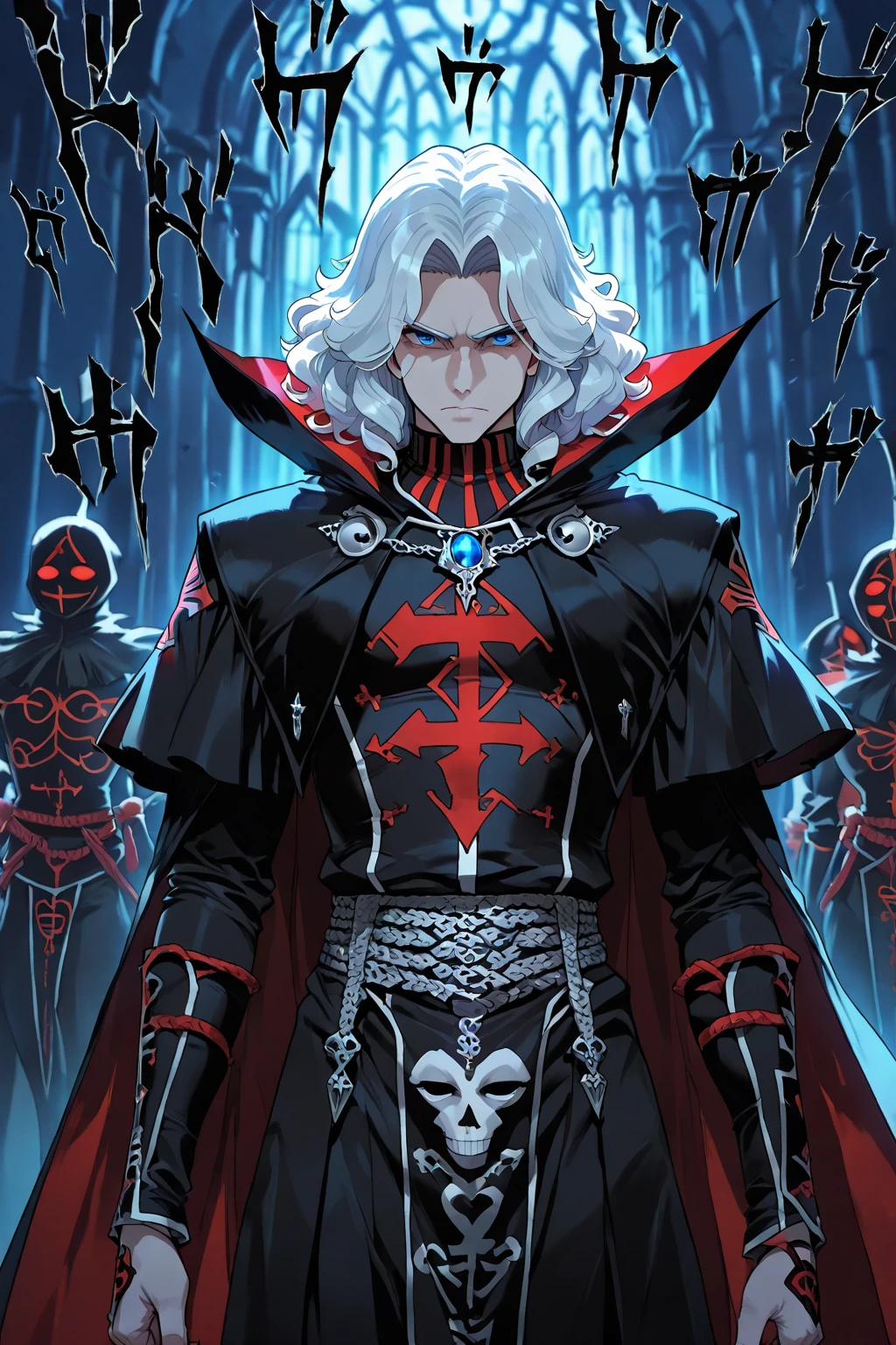 breathtaking anime artwork silhouette style concept art The fusion of the stylish Reaper and the jolly Santa Claus into a single being, known as 'Reaper Claus'. This unique character combines elements of both the Reaper and Santa Claus in a harmonious and creative manner. Reaper Claus wears a cloak that blends the dark, sleek style of the Reaper with the festive red and white of Santa's suit. The cloak could have elegant, modern lines infused with traditional holiday patterns. In one hand, Reaper Claus holds a scythe that is now decorated with festive ornaments or colors, while in the other, a bag of gifts. The character exudes a balanced aura of mystery and cheerfulness. The background is a fusion of a wintry holiday landscape and the ethereal, darker realm of the Reaper, symbolizing the blend of both worlds. . digital artwork, illustrative, painterly, matte painting, highly detailed . high contrast, minimalistic, black and white, stark, dramatic . anime style, key visual, vibrant, studio anime, highly detailed . award-winning, professional, highly detailed
