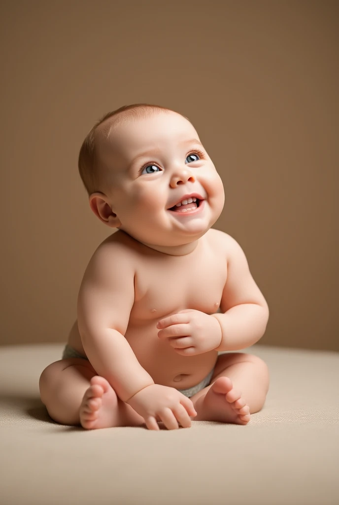 there is a baby sitting on the floor, cute boy, young child, sweet and innocent, beautiful cute, cutie, digitally painted, portrait shot, children's, innocent look, little kid, full body close-up shot, innocent face, cute beautiful, cute adorable, illustration of a six month old baby, with high quality, 4k, 8k, fine details, high resolution