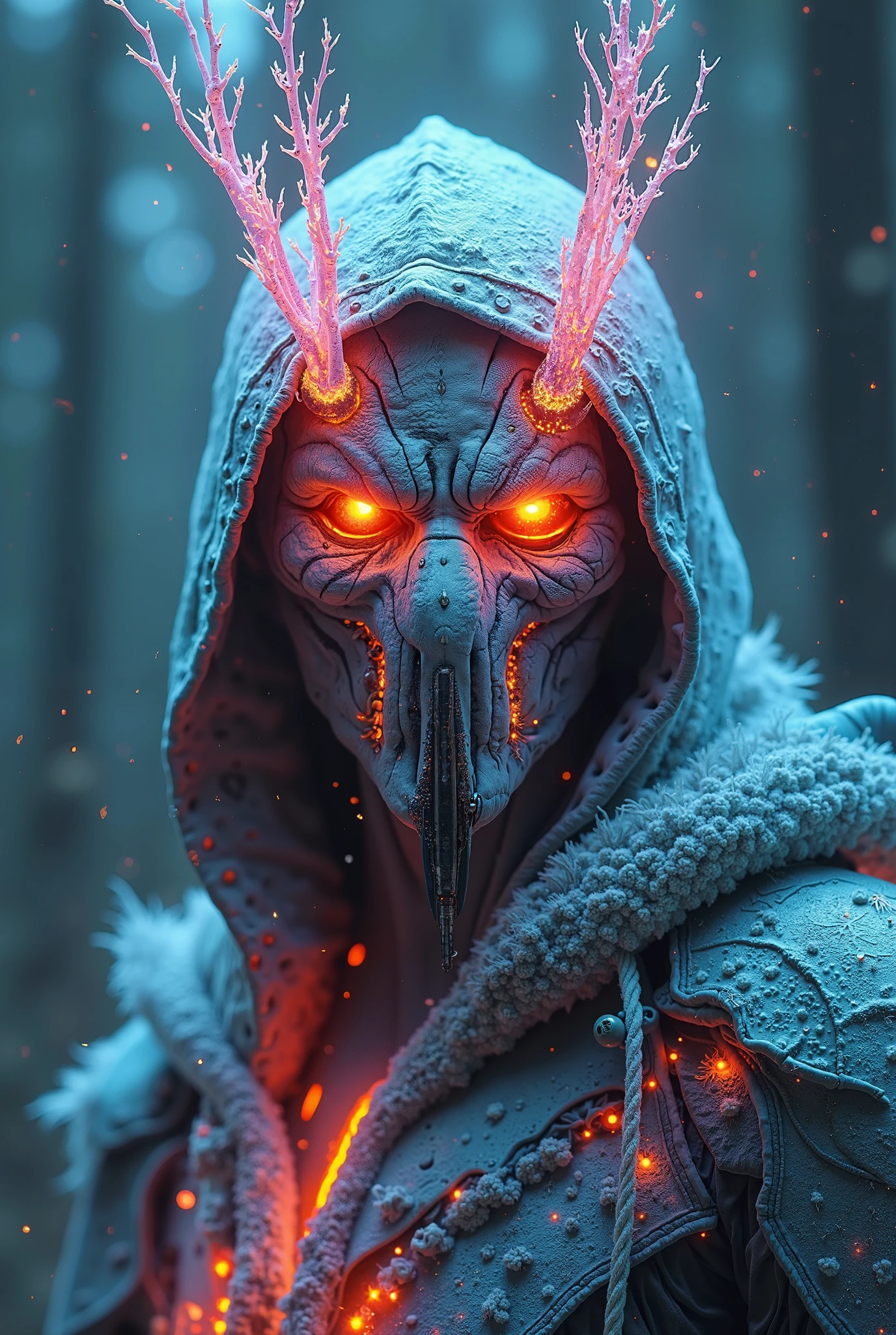 sitting on the throne, king of the dead with a crown of bones, black web robe, web, spiders on armor, with a black blade in his hand, fantasy, dramatic photo, dynamic photo, full body view, model poses, blurred background, highly detailed, ultra-realistic, 8k, (realistic:1.3), poster, intricate details, painting \(artwork\), ((masterpiece,best quality)), ((cinematic light)), hyperealistic, fearsome, dark fantasy \(style\), detailed armor, detailed spider helmet, spider head, eight hands, eight eyes, terrible, scary, ugly, mutations, mouth on the stomach, (dark shot:1.17), epic realistic, faded, ((neutral colors)), art, (hdr:1.5), (muted colors:1.2), hyperdetailed, (artstation:1.5), cinematic, warm lights, dramatic light, (intricate details:1.1), complex background, (rutkowski:0.8), (teal and orange:0.4)