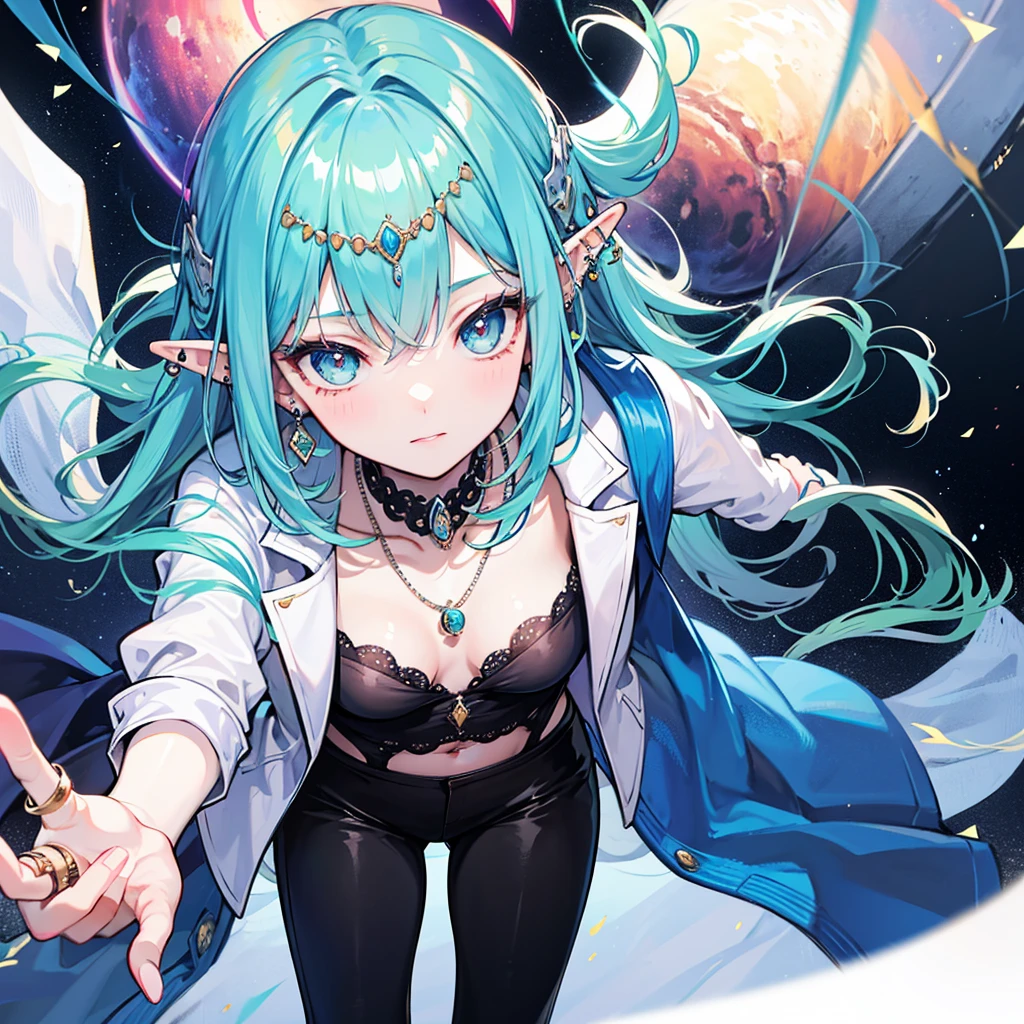 Ice Dragon Waifu with trench coat 