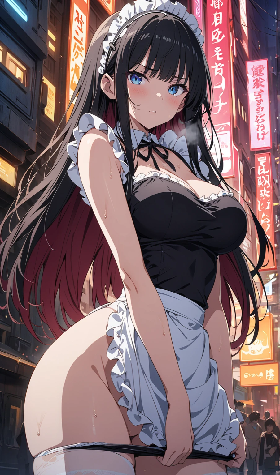 (((((Best Quality, 8K, 32K, masterpiece, 1.2)))),{{solo}},((nsfw:1.5)),{{{Character reference: Nikke's Diesel:1.5}}},((perfect beautiful face:1.2)), in love hotel, wearing, idol dress, netorare, netorare face, spreading pussy with fingers, embarrassed, high quality of vagina, vivid pussy,((a lot of public hairs:1.1)),