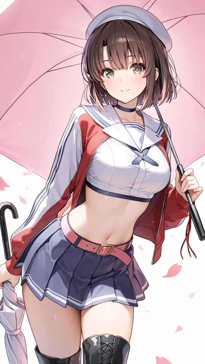 (Perfect body),Best Quality,16 K、((((Short stature))))、((((Lori))))、(White kimono)、sleeve less、(Red mini skirt)、White panty、(((blush)))、:D、I have my mouth wide open、Tsuriformes、Blunt bangs、(short-hair)、(((bob cuts)))、(Red Eyes),((Black hair)),(Sweat)、((red scarf))、((Big ass))、((huge-breasted))、(((thick thighs)))、Armpits、dynamicposes