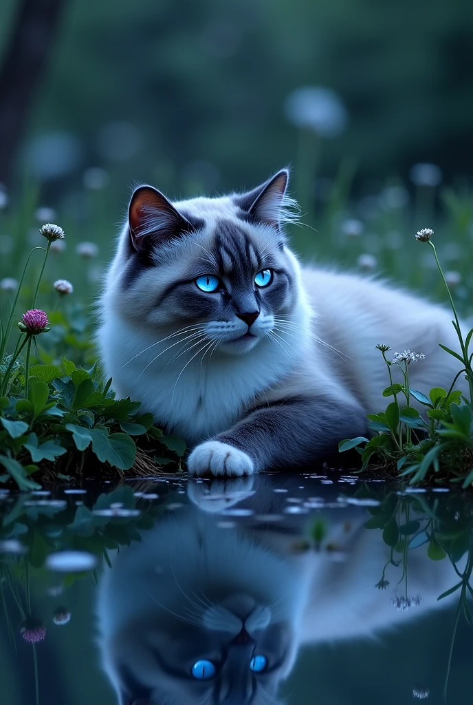 SPECTACULAIRE Un Magnifique Chat Gris Fonc Ray De Blanc Clair Aux spectaculaire-un-magnifique-chat-gris-fonc-ray-de-blanc-clair-aux