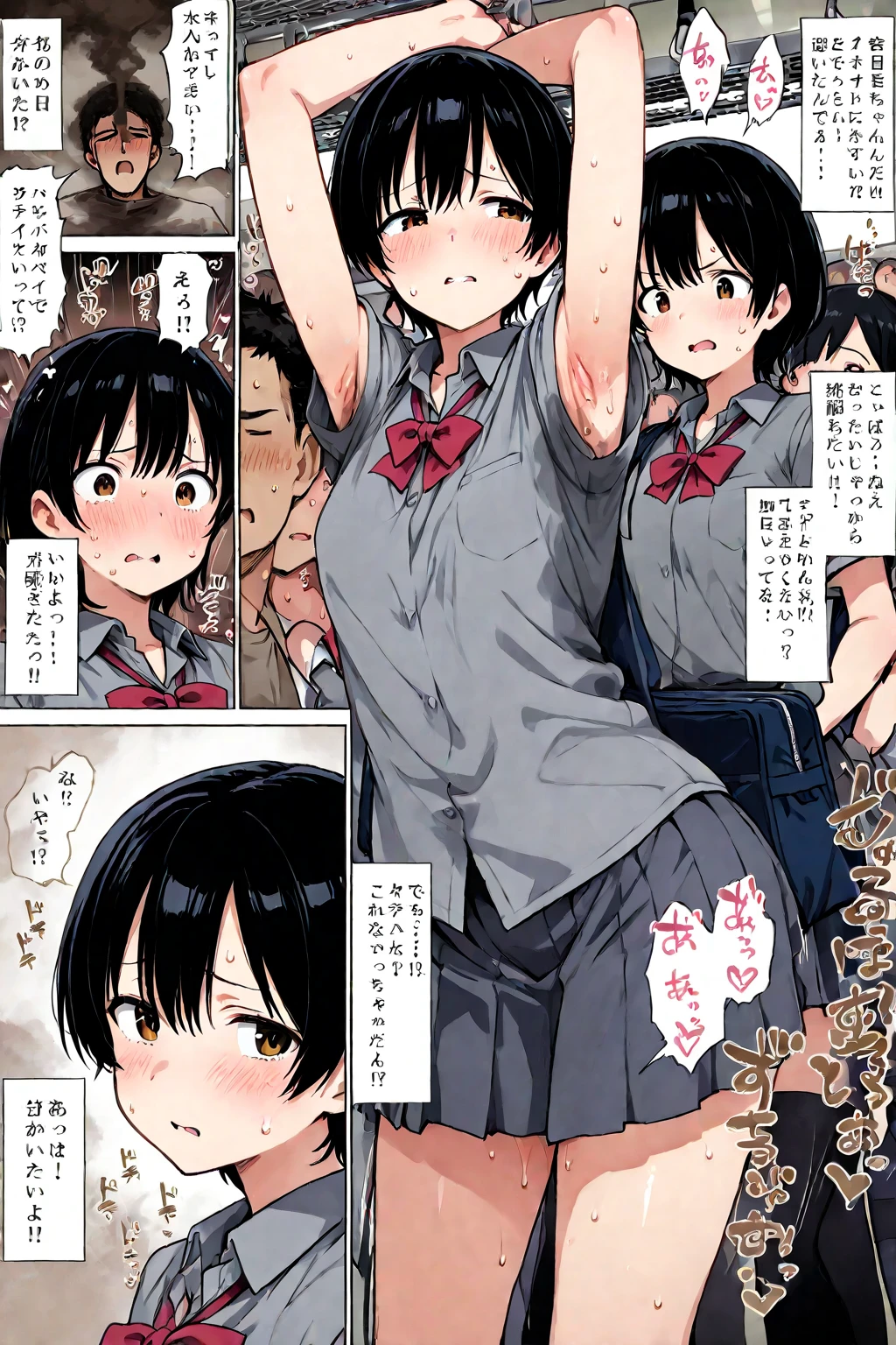 nudist schoolgirl、Many elementary school boys hug each other、The joy of laughing out loud、in group photograph、From above、