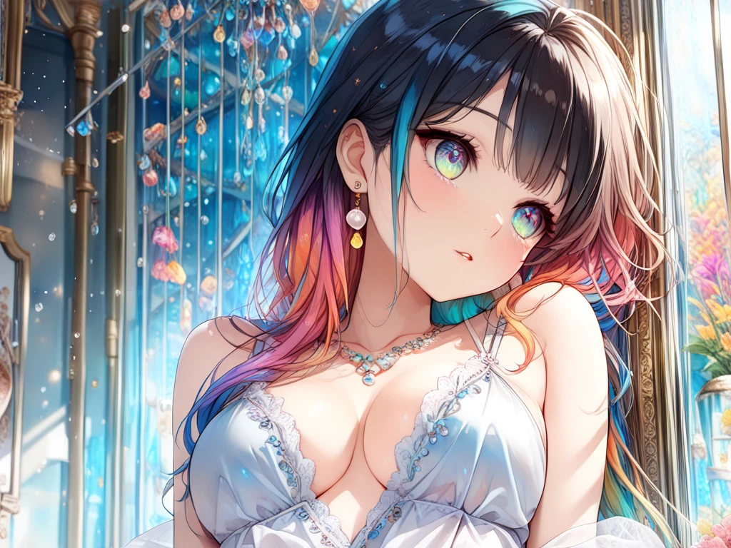 highest quality、All limbs、Full Finger、Slender beauty、25-year-old woman、(((Black-haired woman)))、Woman with straight hair、Beautiful busty woman、Woman in black bikini、Luxury、Open-air bath、vapor、night、full moon、light up、blush、Naughty pose、Wet texture、masturbation behavior
