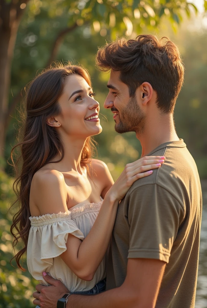 25 year old man kissing a woman