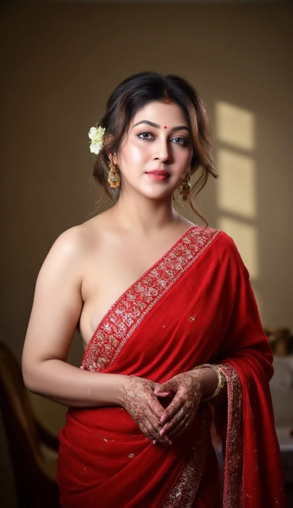 wearing straight cut kurti,  visible, ornaments