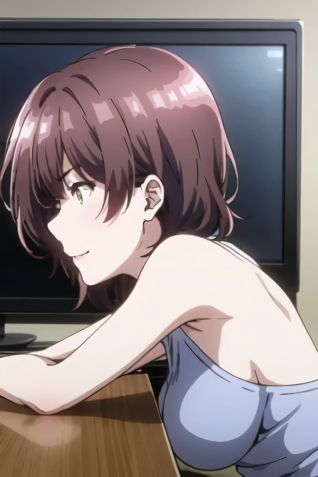 ゲームcontrollerを持った女性を両手で描くことができますか,woman holding games,モニターを見ながらcontrollerを操作します,Smiling Yang,pin microphone attached,drawing a woman playing a live game in a room,can you draw live video games,controller,in plain clothes,、facing the monitor on the table,Facial expressions are important, So、don't cut off her face,モニターを見ながらcontrollerを操作します {X} モニターを見ながらcontrollerを操作できます手と足の詳細を正確に描くことができます {x} モニターを見ながらcontrollerを手で正確に操作して、can you draw details of hands and feet {X} can you draw live video games手足のディテールを正確に描けますか,Alone,animated CG,can you draw hand details more accurately,woman enjoying games,