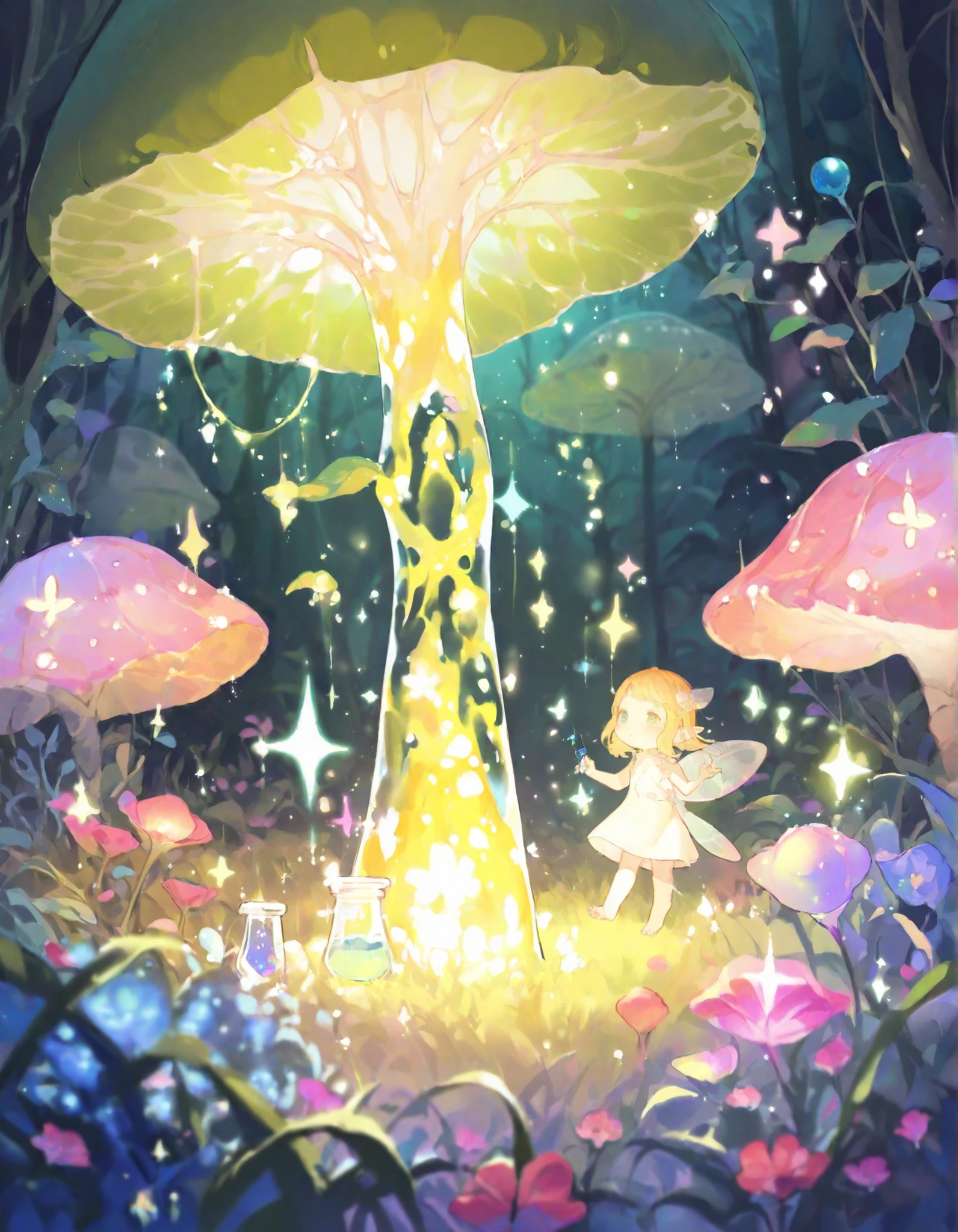 Fairy　forest　Light　Vial　flickering　sparkle