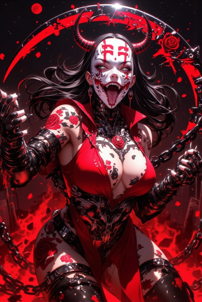 Supervillain Spider-Woman as a rotting dead zombie, Mask on the whole face, tight white and red spider suit with red spider symbol, small breasts, evil look, vilanious, bloodthirsty, raged, ripped costupe, torn apart clothes, bloody, combat stance, highly detailed, vibrant appearance, creative behavior, extremly detailed, imaginative, sensual, spontaneous, highest quality, skin texture, intricate details, (cinematic lighting), RAW photo, 8k, masterpiece,best quality,ultra-detailed,very detailed illustrations,extremely detailed,intricate details,highres,super complex details,extremely detailed 8k cg wallpaper, nude nsfw lewd 